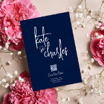Invitación Elegante y moderno nombre personalizado Guardar la<br><div class="desc">Tipografía elegante y de diseño y carta única que destaca los nombres de la pareja. Personalizar tal como usted desea Contáctanos en funda de cualquier ayuda</div>