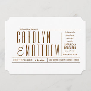 Invitación Elegante y moderno salón para cenar