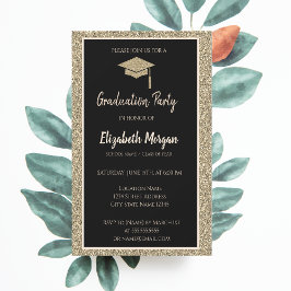 Invitación Elegante y moderno tapón de graduación de Purpurin