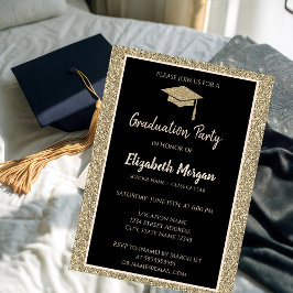 Invitación Elegante y moderno tapón de graduación de Purpurin