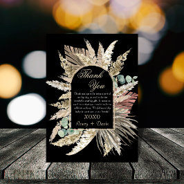 Invitación Elegante y moderno terracota de boho GRACIAS TARJE