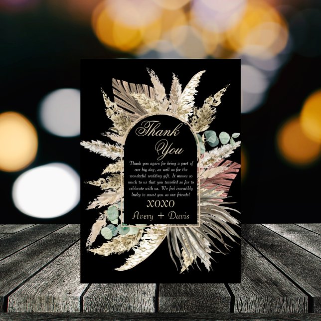 Invitación Elegante y moderno terracota de boho GRACIAS TARJE (Subido por el creador)