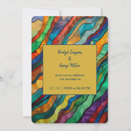 Invitación Elegante y opulenta boda africana de destino