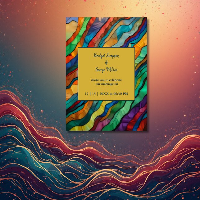 Invitación Elegante y opulenta boda africana de destino (Subido por el creador)