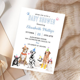 Invitación Elegante y puro Fiesta elegante de Baby Shower