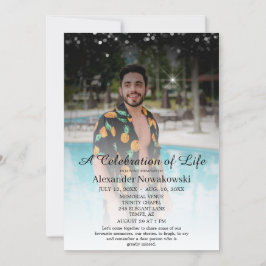 Invitación Elegante y sabrosa celebración funeraria de la vid