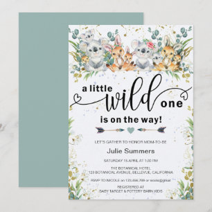 Invitación Elegante y salvaje Baby Shower de un Safari de Bus