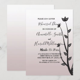 Invitación Elegante y sencillo deja la cena de ensayo