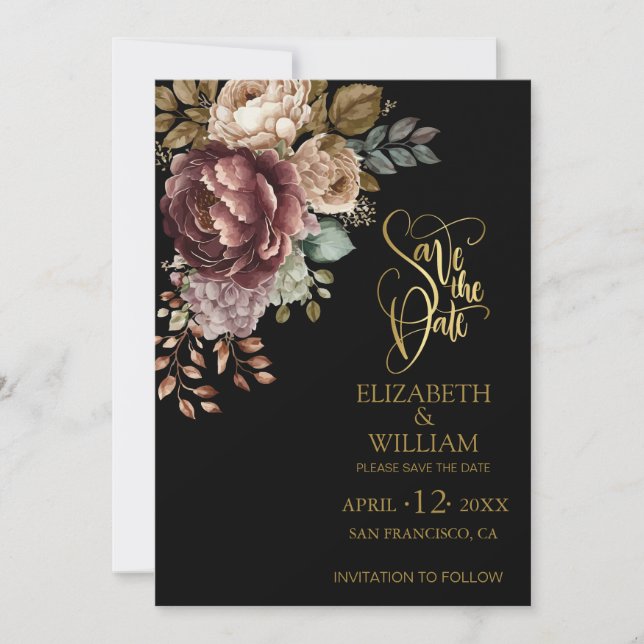 Invitación Elegante y simple casamiento de fotos moderno salv (Anverso)