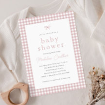 Elegante y Simple Fiesta de Baby Shower Rosa Polvo