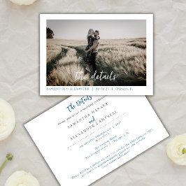 Invitación Elegante y simple Personalizado fotográfico de la