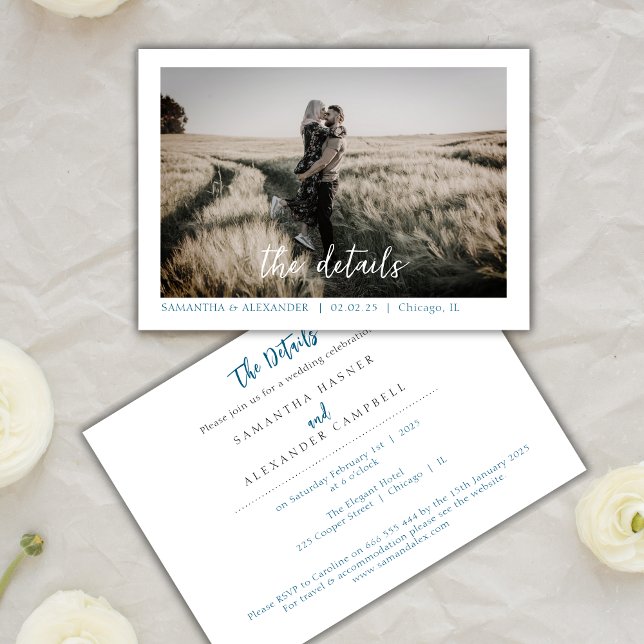 Invitación Elegante y simple Personalizado fotográfico de la  (Subido por el creador)