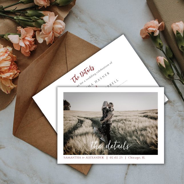 Invitación Elegante y simple Personalizado fotográfico de la  (Subido por el creador)