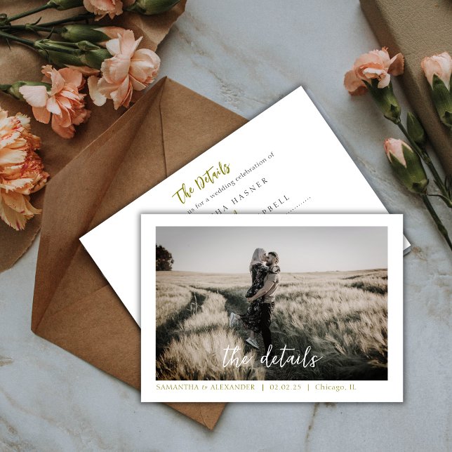 Invitación Elegante y simple Personalizado fotográfico de la  (Subido por el creador)