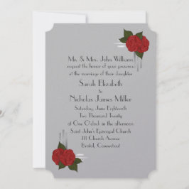 Invitación Elegante y simple Rosa Boda