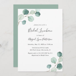 Invitación Elegante y simple vegetación Eucalyptus Nodal Lunc