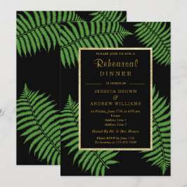 Invitación Elegante y sofisticada boda de helecho