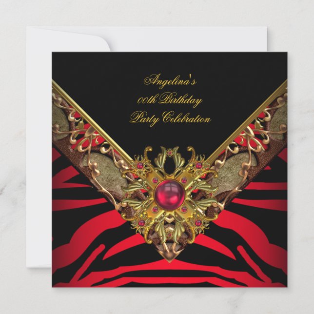 Invitación Elegante y sofisticada fiesta de cumpleaños con ce (Anverso)