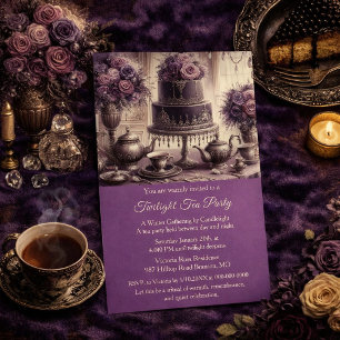 Invitación elegante y temperamental para una fiest