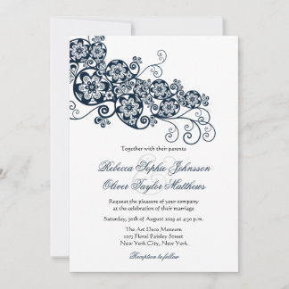 Invitación Elegante y vintage Boda Paisley Boho Invitado a la