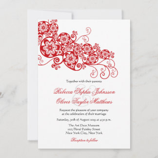 Invitación Elegante y vintage Boda Paisley Boho Invitado a la