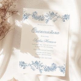Invitación Elegante y vintage Quinceanera 15.ª Fiesta