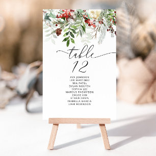 Invitación Elegantes cartas de asiento de mesa de boda de inv