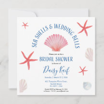 Elegantes conchas marinas y campanas de boda Despe