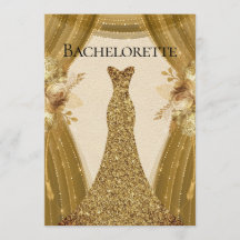 Elegantes cortinas de oro con bachillerato