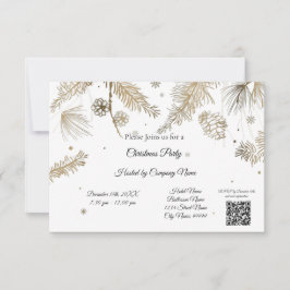 Invitación Elegantes empresas invitan al partido de Navidades