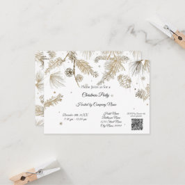 Invitación Elegantes empresas invitan al partido de Navidades