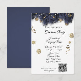 Invitación Elegantes empresas invitan al partido de Navidades
