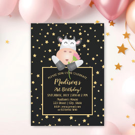 Invitación Elegantes estrellas de oro lindo Personalizado vac