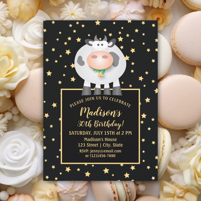 Invitación Elegantes estrellas de oro lindo Personalizado vac (Subido por el creador)