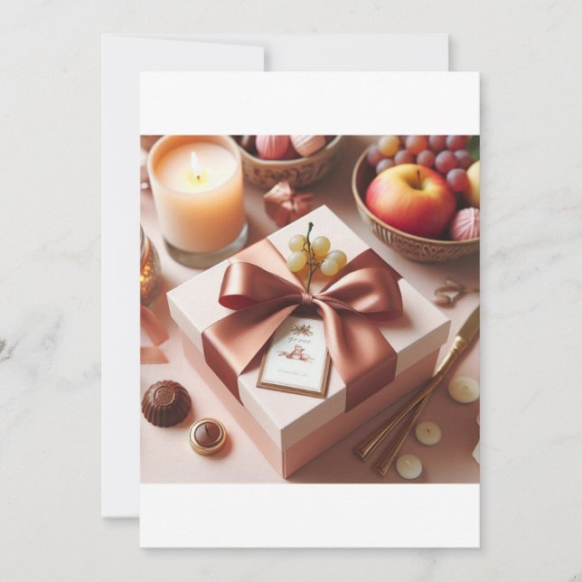 Invitación Elegantes favores y regalos de boda para un querid (Anverso)