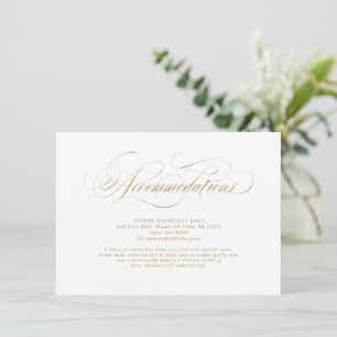 Invitación Elegantes habitaciones clásicas de boda caligráfic