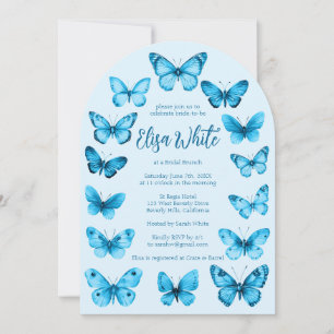 Invitación Elegantes mariposas PERSONALIZADO de ducha de novi