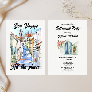 Invitación Elegantes mujeres jubiladas en vómito