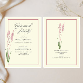 Invitación Elegantes mujeres Pastel Wildflower Fiesta de desp