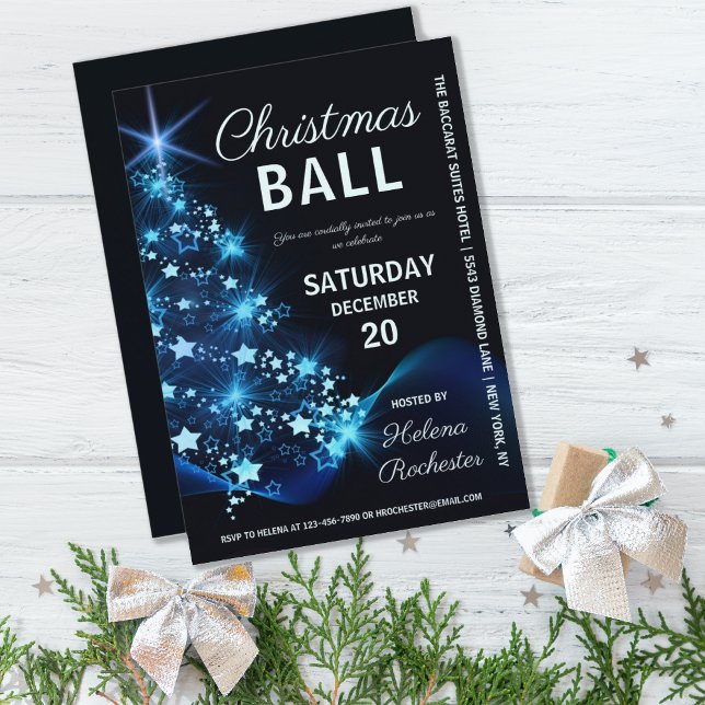 Invitación Elegantes Navidades bailan fiesta de feriado en el (Subido por el creador)