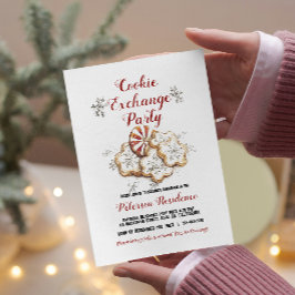 Invitación Elegantes Navidades blancos Fiesta de intercambio 