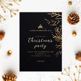 Invitación Elegantes Navidades corporativos Fiesta vacaciones