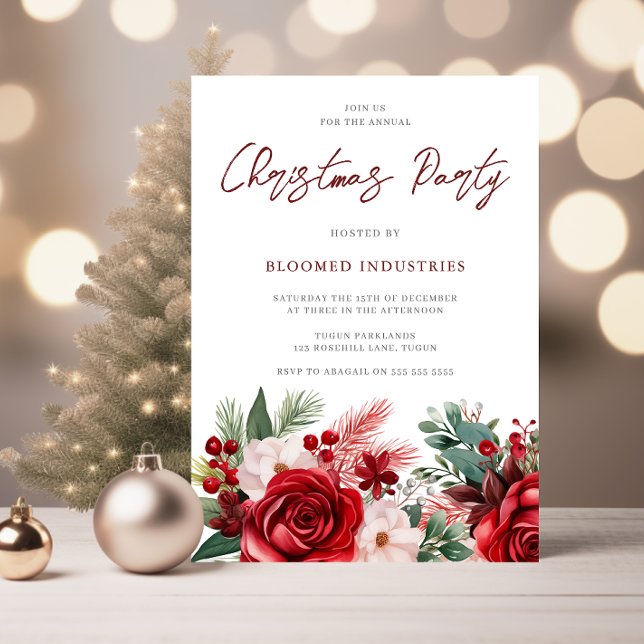 Invitación Elegantes Navidades corporativos Soirée (Subido por el creador)