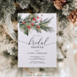 Invitación Elegantes Navidades de acuarela Invitat a la ducha<br><div class="desc">¡Esta hermosa ducha de novia es perfecta para cualquier futura novia! Edite fácilmente la información para crear una invitación única a la ducha de novia. Vea toda la colección para ver más elementos coincidentes.</div>