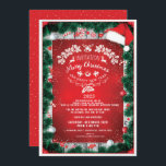 Invitación Elegantes Navidades de vacaciones con clase<br><div class="desc">Elegantes Navidades De Vacaciones Clásicas Invitan A Elegantes Navidades De Vacaciones. Esta Elegante Tarjeta De Invitación Moderna Para La Fiesta De Navidades Es Perfecta Para Un Minimalista Evento De Vacaciones. El Entorno Verde Con Decoración De Navidad Y Diseño Gorra De Santa Lucía Presenta Una Típografía Industrial Exclusiva Con Un Estilo...</div>