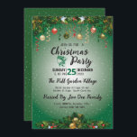 Invitación Elegantes Navidades de vacaciones modernas y elega<br><div class="desc">Elegantes Navidades De Festividad Moderna Y Elegantes. Esta Elegante Tarjeta De Invitación A La Fiesta De Navidades Modernos Es Perfecta Para Un Minimalista Evento De Vacaciones. El Fondo Verde Con Decoración Navidad Presenta Una Tipografía Industrial Exclusiva Con Un Estilo Boho Moderno. Personalizable En Cualquier Color, Esperamos Que Aprecie El Aspecto...</div>