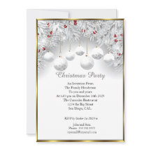 Elegantes Navidades fiesta Nieve blanca