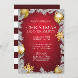 Invitación Elegantes Navidades invitan a la fiesta de Navidad