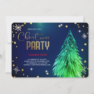 Invitación Elegantes Navidades mágicos