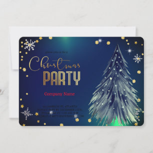 Invitación Elegantes Navidades mágicos